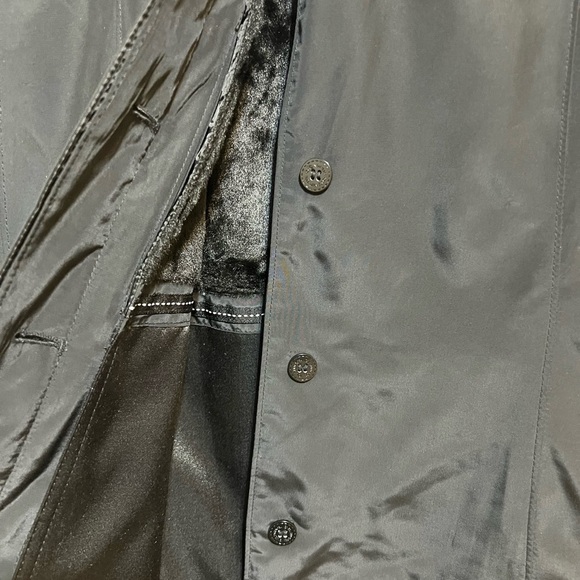 JONES NEW YORK Trench Coat Size M reversible from winter to fall - Picture 8 of 14